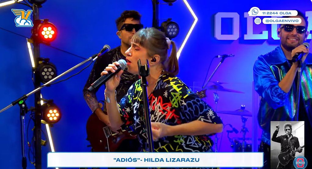 Hilda Lizarazu cantó 'Adiós' de Gustavo Cerati