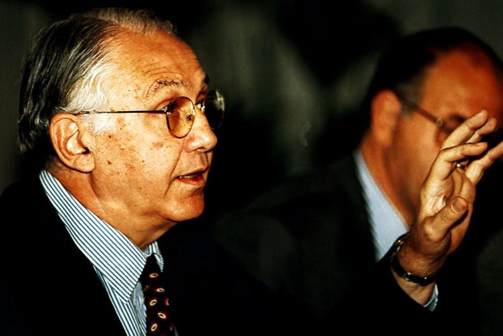 Guido Di Tella, canciller durante la presidencia de Carlos Menem (la Voz archivo)