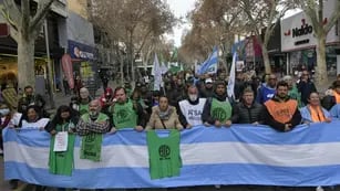Marcha de ATE por la detención de Roberto Macho