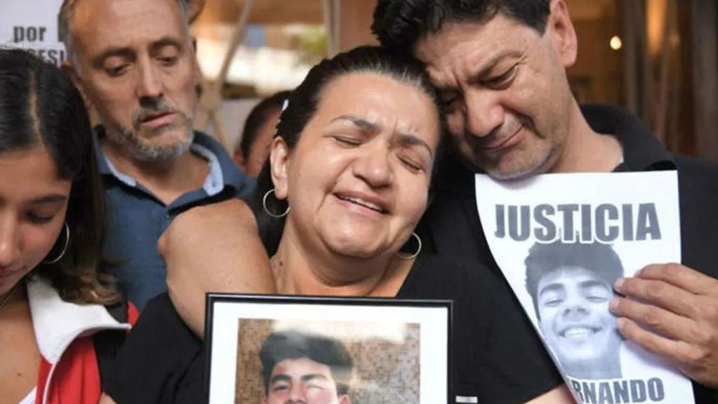 El sufrimiento de la familia Báez Sosa y su pedido de justicia por Fernando. (Gentileza La Nación)