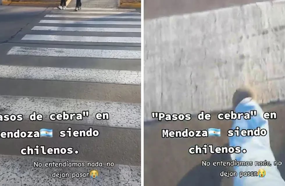 Una chilena visitó Mendoza y compartió su experiencia frustrante en la calle: “No dejan pasar”. Foto: captura.