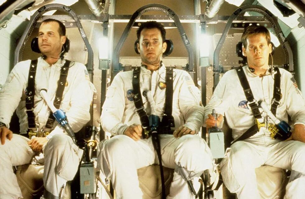 Apollo 13, protagonizada por Tom Hanks junto a Kevin Bacon y Bill Paxton.