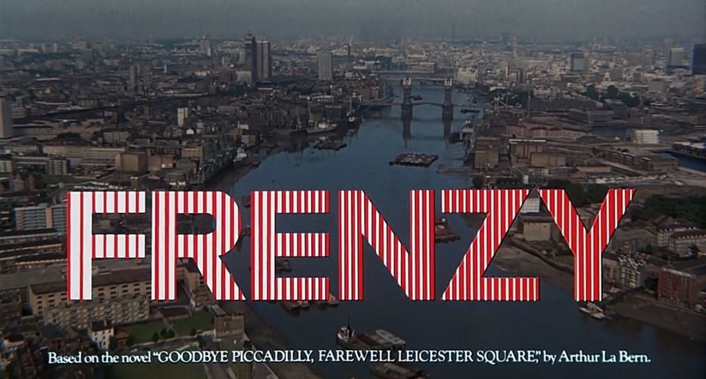 La apertura de "Frenesí" (Frenzy, 1972) de Alfred Hitchcock