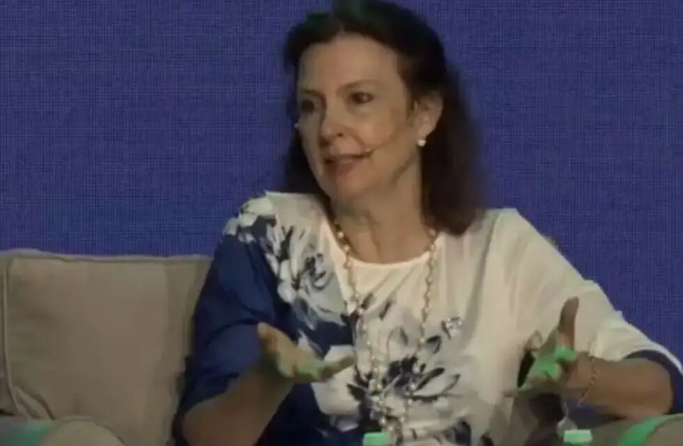 Diana Mondino, futura canciller del presidente electo Javier Milei, en la 29° Conferencia Industrial. Foto: Gentileza