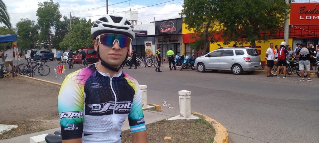 Andrés Ramírez, uno de los apuntados para ser un gran referente en los próximos años en el ciclismo mendocino.