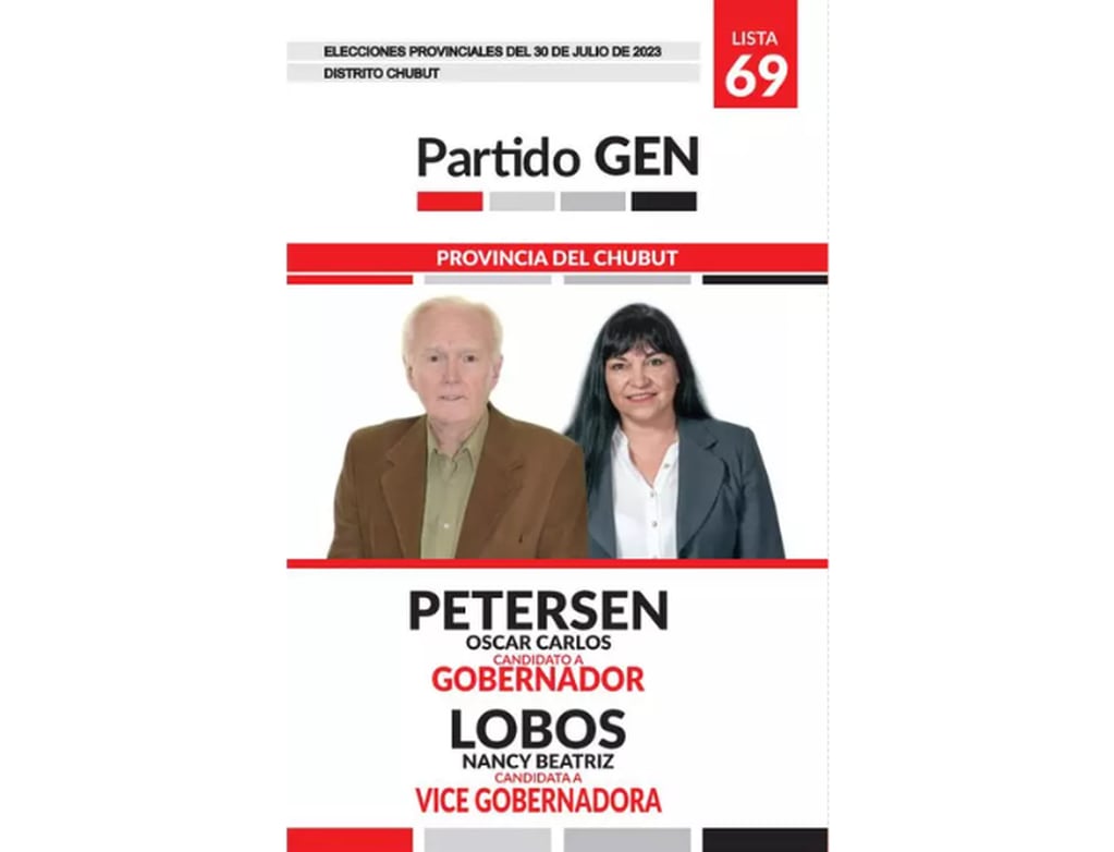Boleta sábana de "Generación para un Encuentro Nacional" (GEN). Foto: Gentileza