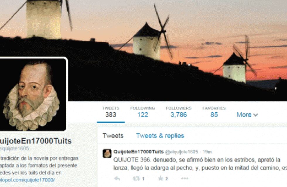 De no creer: escribe "El Quijote" en ¡17.000 tuits!