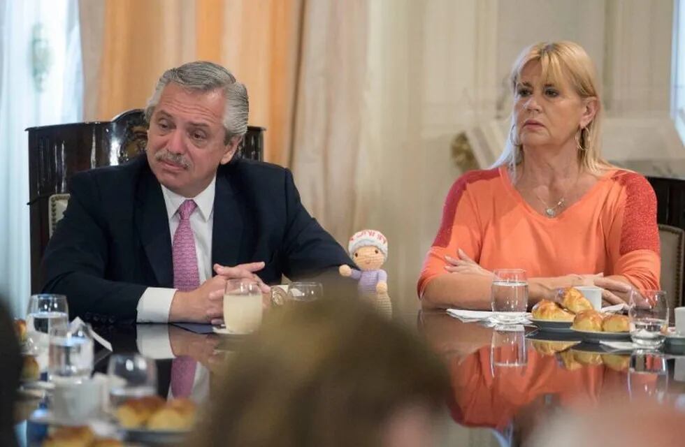 Alberto Fernández y Marcela Losardo, ex Ministra de Justicia de la Nación.