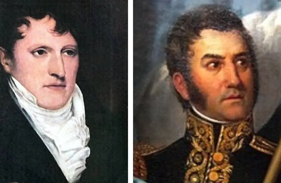Belgrano y San Martín, los máximos próceres de la historia argentina.