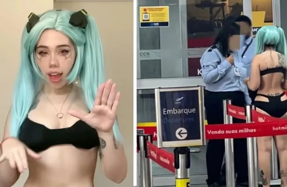 Kine-chan (Influencer digital) es detenida en el aeropuerto debido a su cosplay