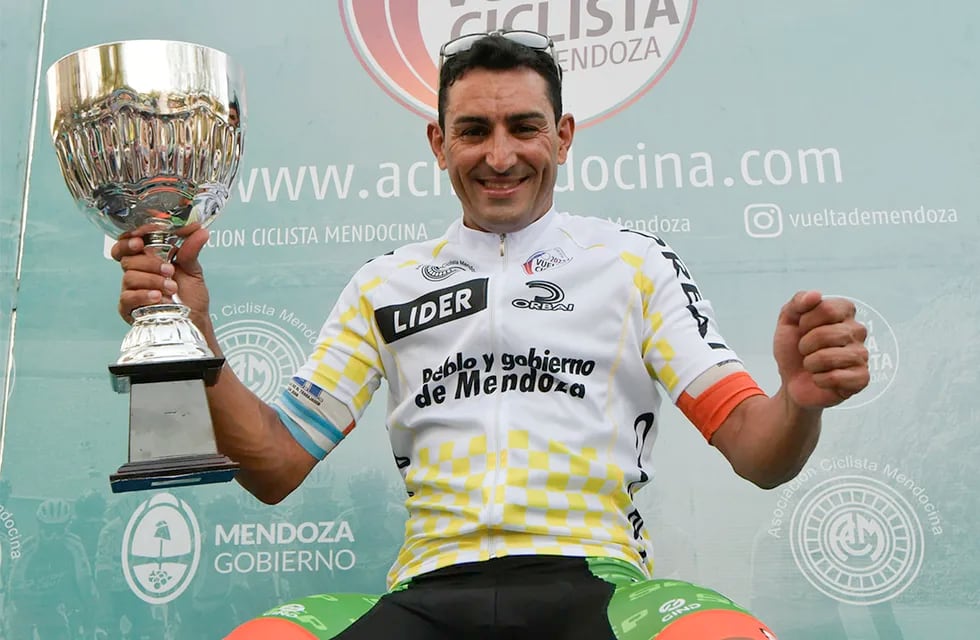 Juan Pablo Dotti, un histórico del ciclismo nacional, en problemas. Foto: Orlando Pelichotti / Los Andes