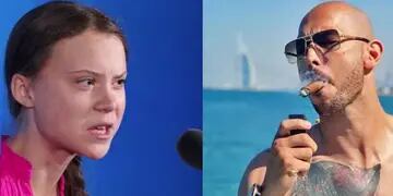 Greta Thunberg y Andrew Tate