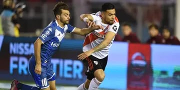 Nicolás Domínguez abrió el marcador, empató "Nacho" Fernández, pero Thiago Almada desniveló de penal. Mal arbitraje del mendocino Merlos.