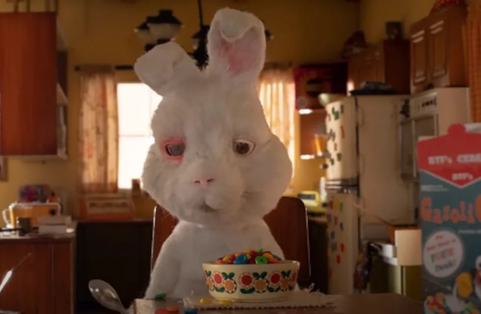 Una toma del video de Ralph, el conejo que retrata el sufrimiento animal por pruebas de cosméticos