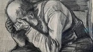 Boceto de Vincent Van Gogh, de 1882 "Campesino apenado".