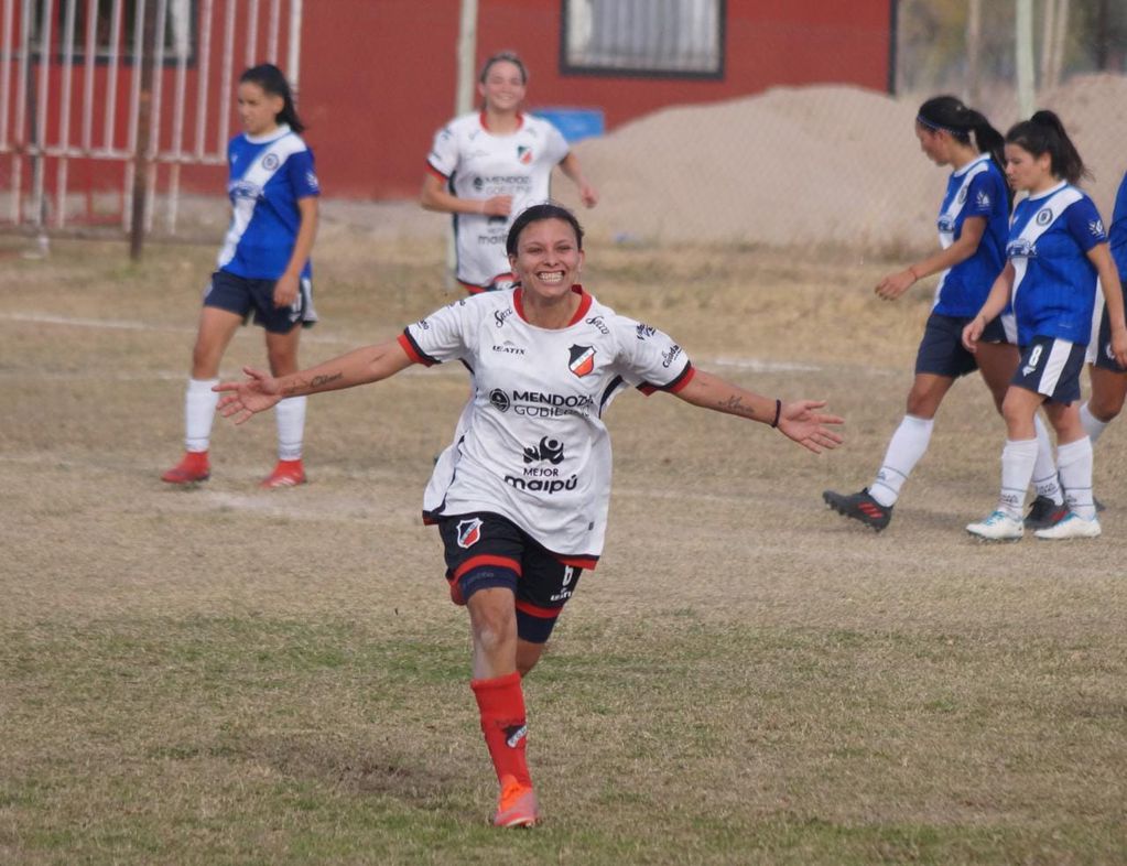 Maipú volvió a ganar en La Fortaleza. Fue 1 a 0 marcado por Pochi Chavez. /Gentileza prensa de Deportivo Maipú