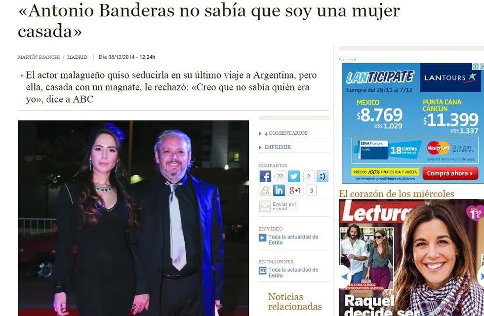 La prensa española sigue prendada con Vannucci y la califica como "una de las más poderosas de Argentina" 