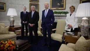 Alberto Fernández en su reunión bilateral con Joe Biden
