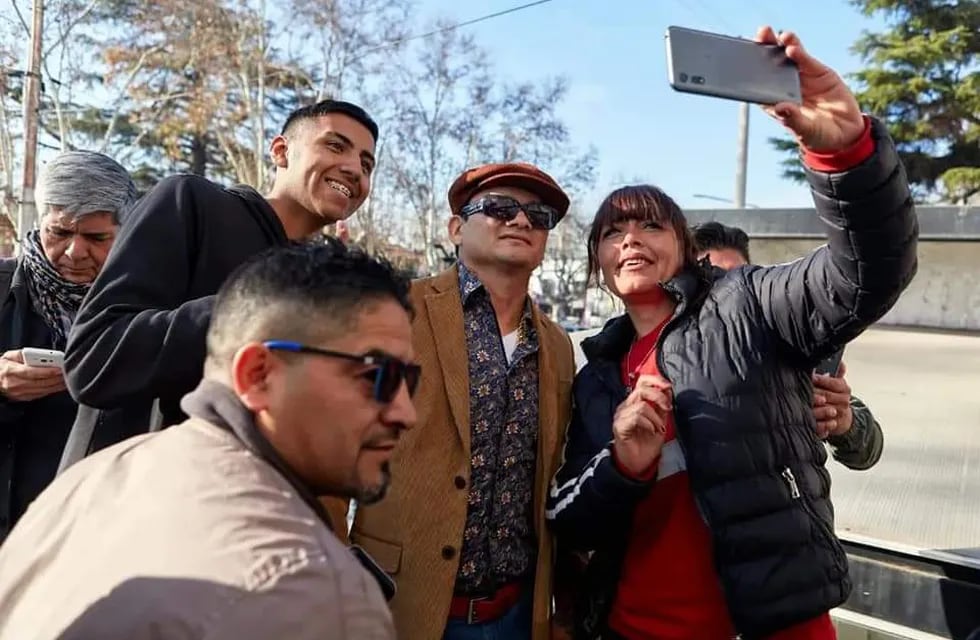 Marcos "Chino" Maidana está en Mendoza para premocionar la velada boxística del viernes en el Vicente Polimeni / Municipalidad de Las Heras.