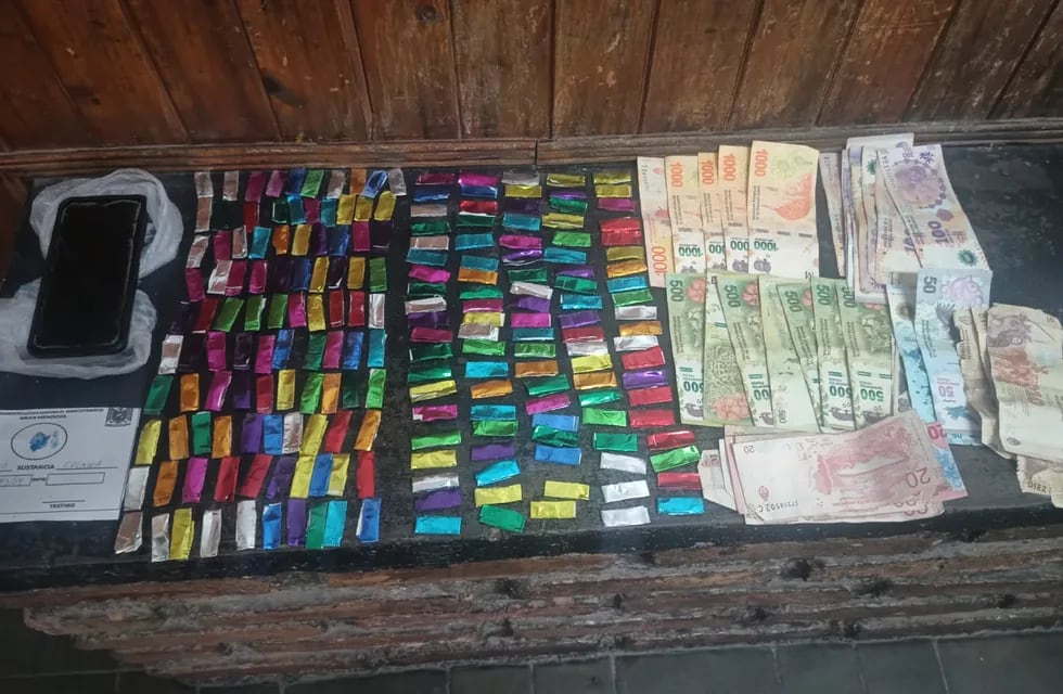 En el último año los "quioscos" de droga en Mendoza se han dedicado casi exclusivamente a la venta de cocaína fraccionada. | Foto: Ministerio de Seguridad y Justicia