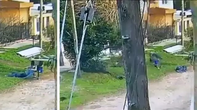Un hombre fue filmado cuando arrastró y abandonó el cadáver de su vecino en plena calle: lo detuvieron por homicidio