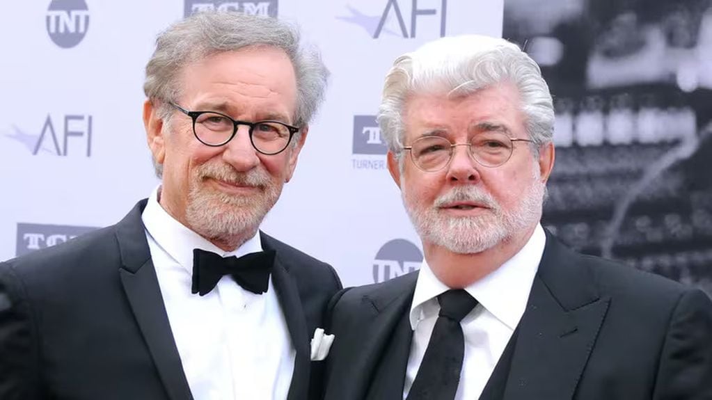 Steven Spielberg junto a George Lucas. / Archivo