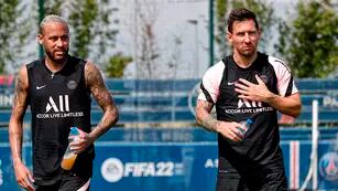 Juntos los dos- Messi y Neymar