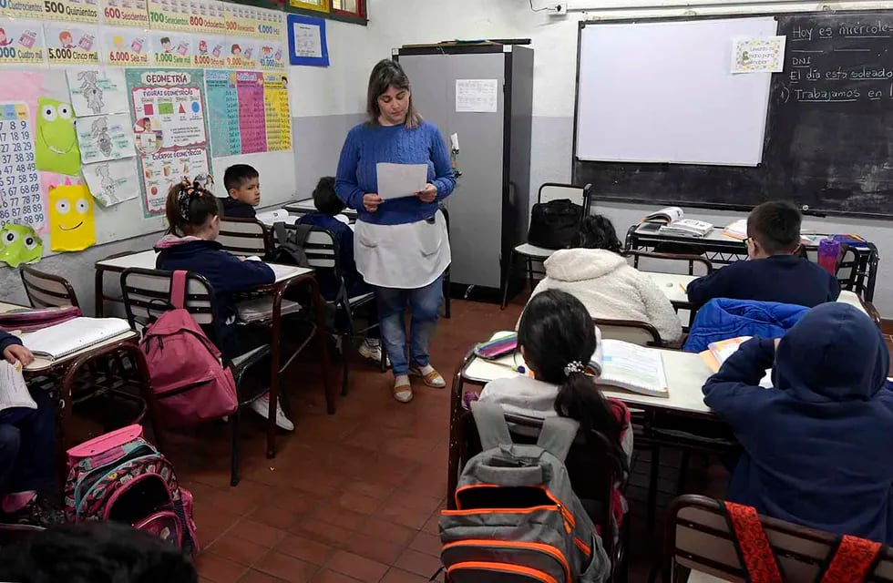 Esta última medición del año abarca a alumnos de segundo a séptimo grado en el Nivel Primario y de primero a sexto año en el Secundario. Foto: Orlando Pelichotti / Los Andes