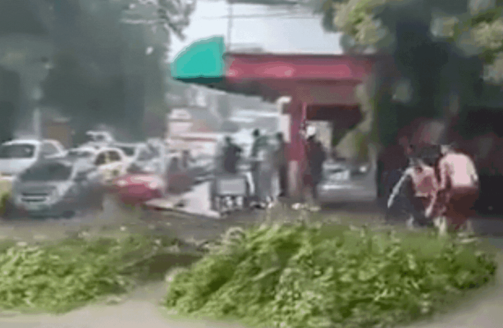 El video de la insólita  imagen capturada durante las intensas lluvias que golpearon Buenos Aires