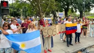 Venezolanos protestan en Argentina
