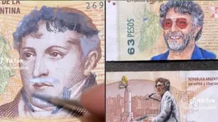 Intervino el billete de 10 pesos con una imagen de Fito Páez