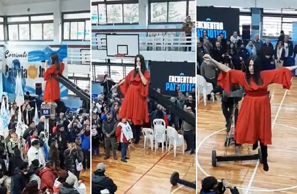 Una mujer cantó el Himno Nacional Argentino volando y se hizo viral (TikTok @kstillo53)