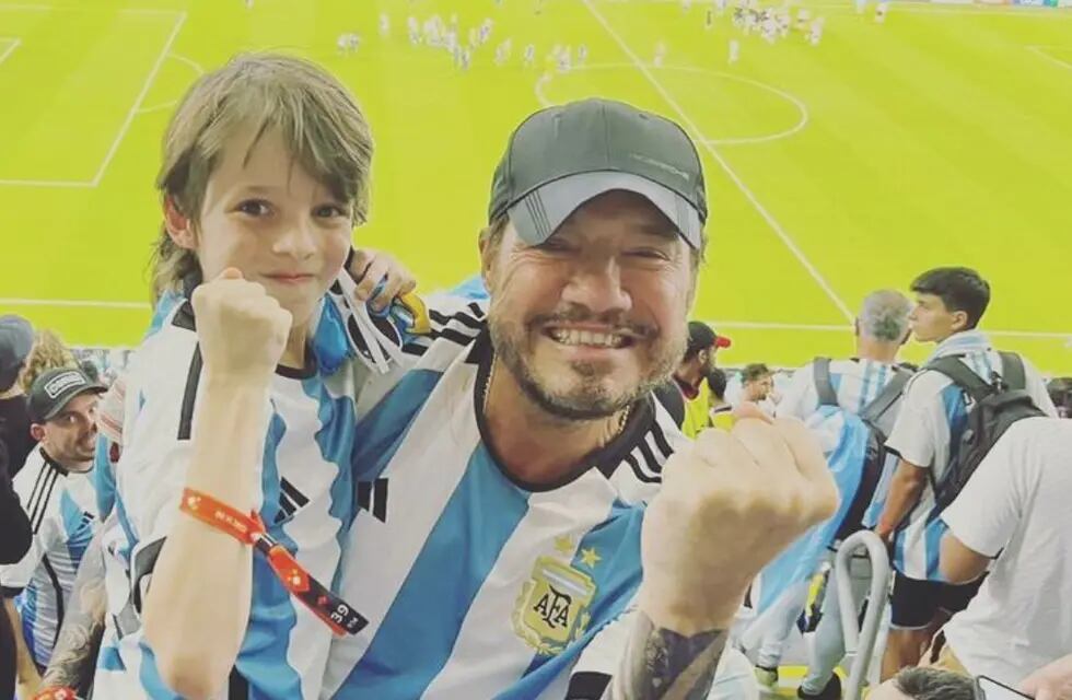 Marcelo Tinelli y su hijo festejaron el campeonato de la Selección Argentina / Instagram