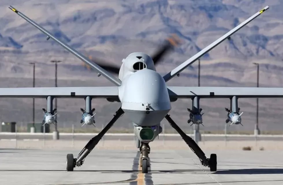 Drone MQ-9 Reaper, uno de los dispositivos que utiliza el ejército de los Estados Unidos. Foto: Getty Images.
