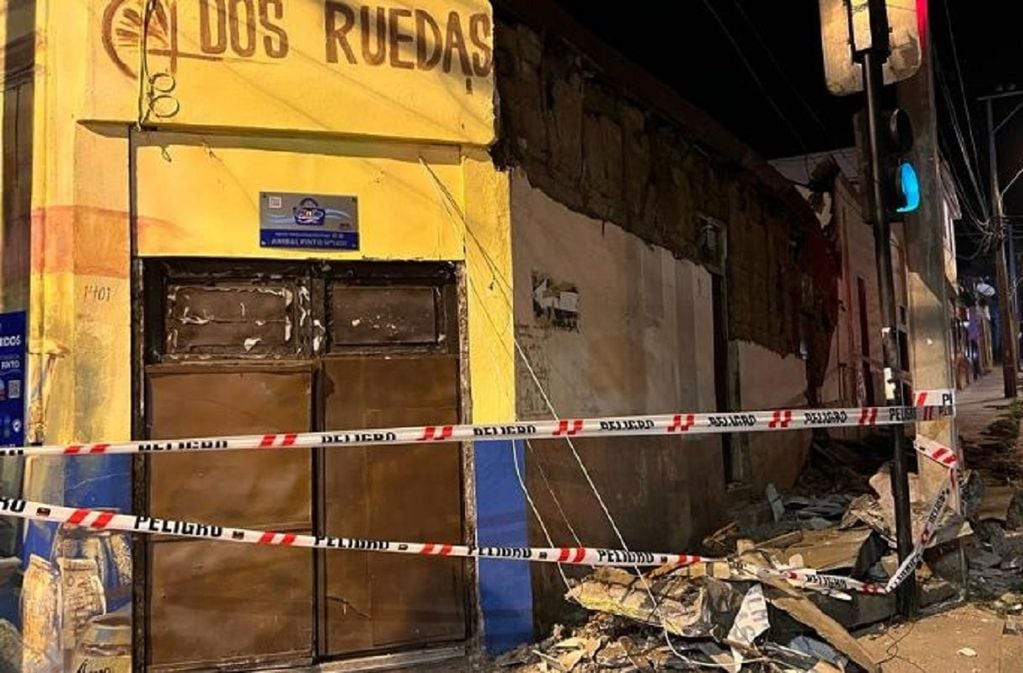Daños en Coquimbo tras el sismo de magnitud 6.4 (Gentileza / Diario El Día)