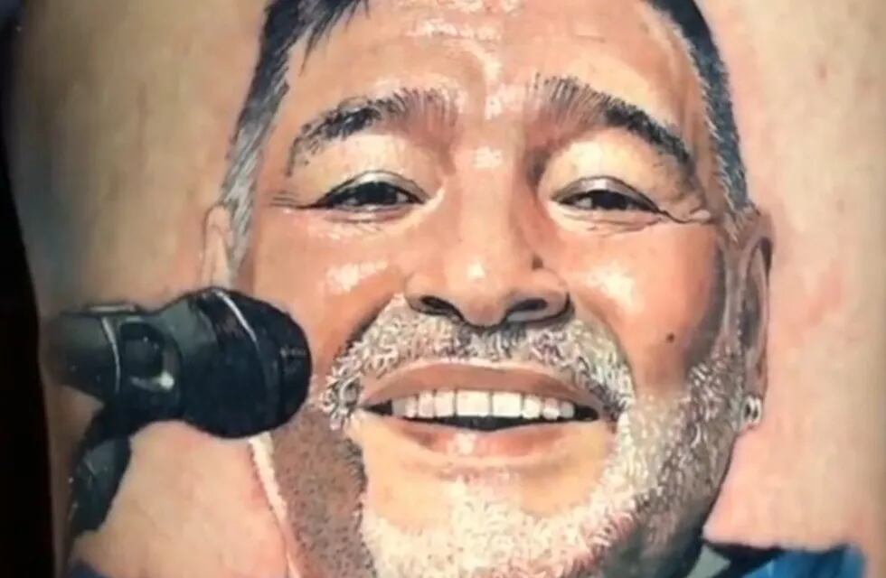 El jugador del "Lobo" ya le había hecho un rap a Diego Maradona. / Gentileza.
