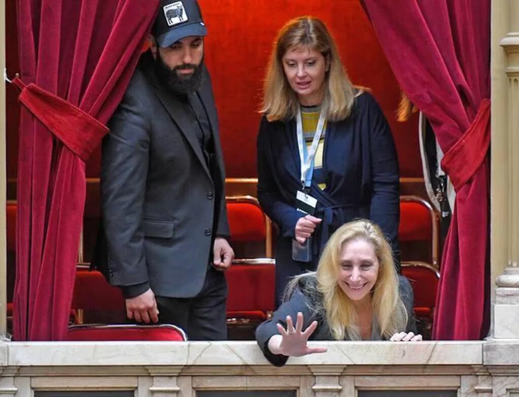 Mario Suli junto a Karina Milei en la Cámara de Diputados.Foto: Redes Sociales / Javier Milei