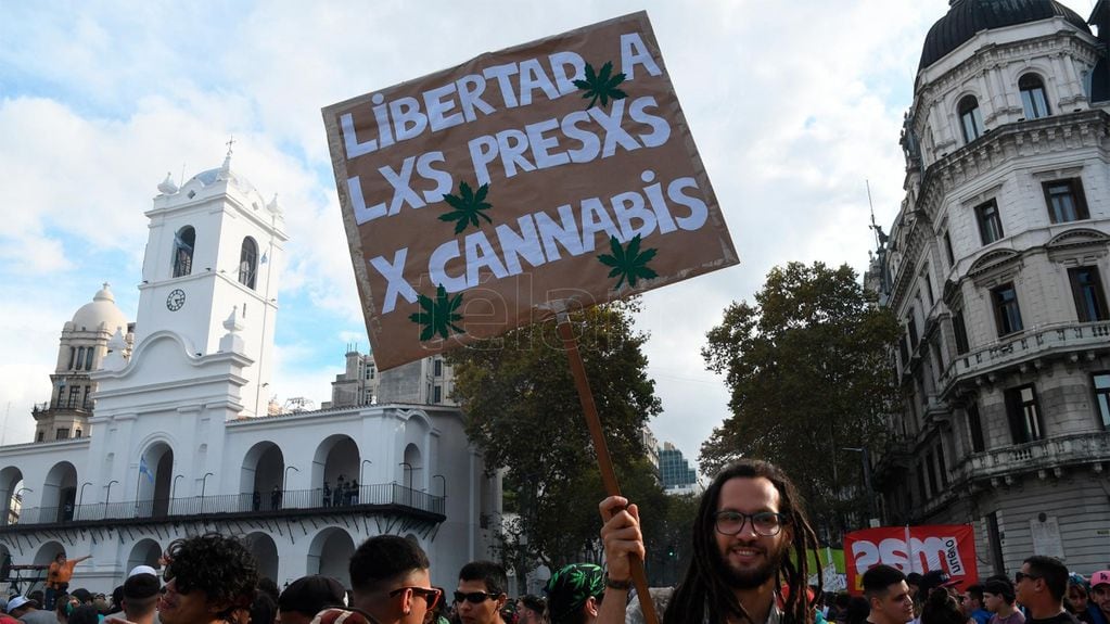 Este jueves se realizó la 13° edición de la Marcha Nacional de la Marihuana. Foto: Web