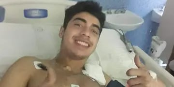 Gabriel Berón, el joven alcanzado por un rayo en San Luis