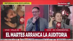 Brenda Uliarte (23), la novia de Fernando Sabag Montiel, en Crónica TV días antes del ataque a Cristina Kirchner