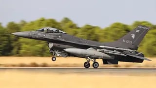 Aviones de combate F16 adquiridos a Dinamarca (X / @luispetri)