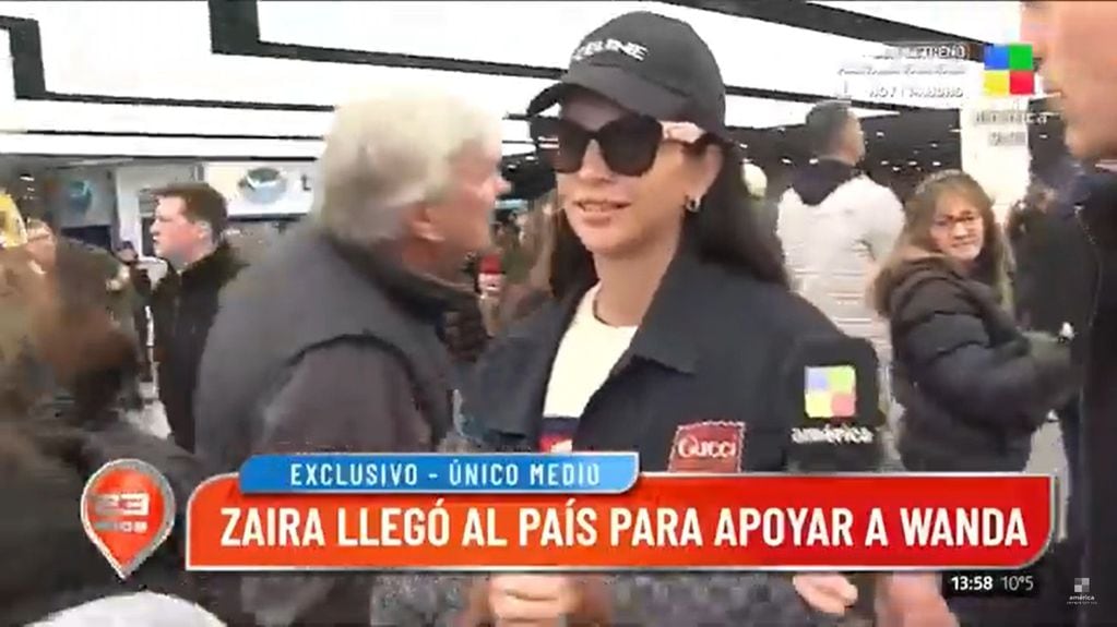 Zaira Nara volvió a Argentina.