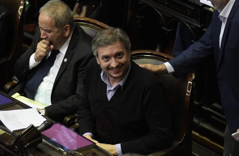 Máximo Kirchner en el Congreso. / Foto: Federico López Claro