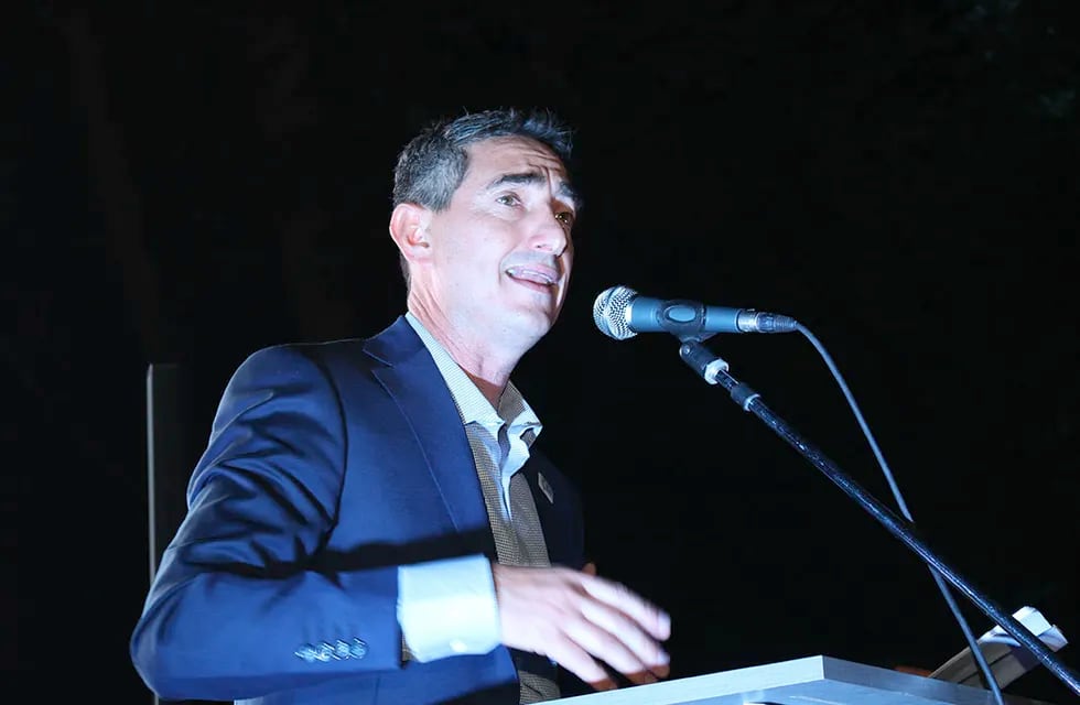 Diego Stortini, presidente de la Cámara de Comercio, Industria, Agricultura y Turismo de Tunuyán (Foto: Nicolás Guevara)