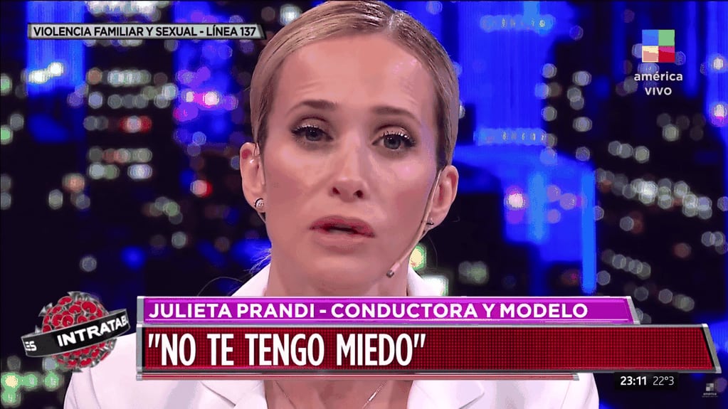 Julieta Prandi denunció la violencia y abuso que sufrió en una entrevista especial con Alejandro Fantino.