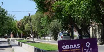 Avanzan las obras en el Bulevar Pedro Goyena, que beneficiarán a los vecinos de la zona