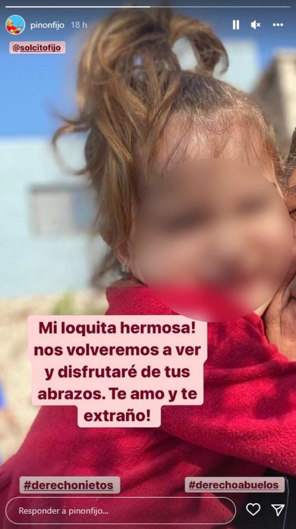 La historia que Piñón Fijo publicó en su cuenta de Instagram y encendió el escándalo familiar