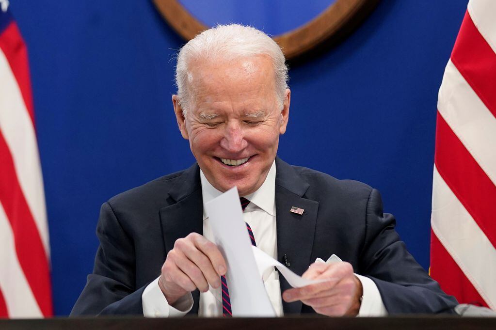 Joe Biden, presidente de Estados Unidos, habló sobre la Argentina en conferencia de prensa. Foto: AP
