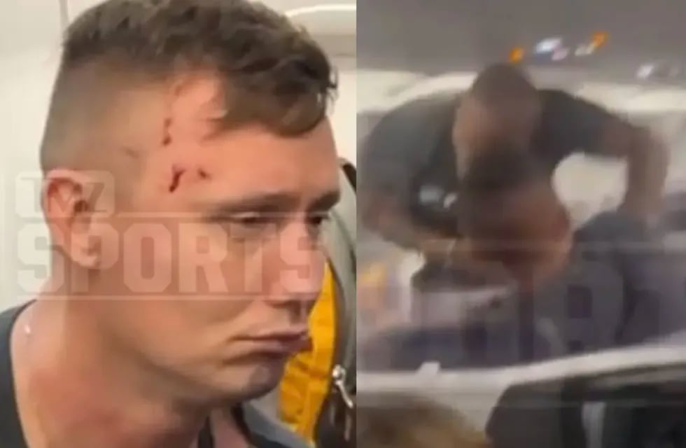 El ex campeón de boxeo se cansó del acoso de un pasajero en un avión y lo agarró a trompadas.