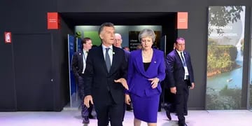 La primera ministra británica destacó que la reunión con Macri "marca un hito" y lo felicitó por la organización de la cumbre del G20.
